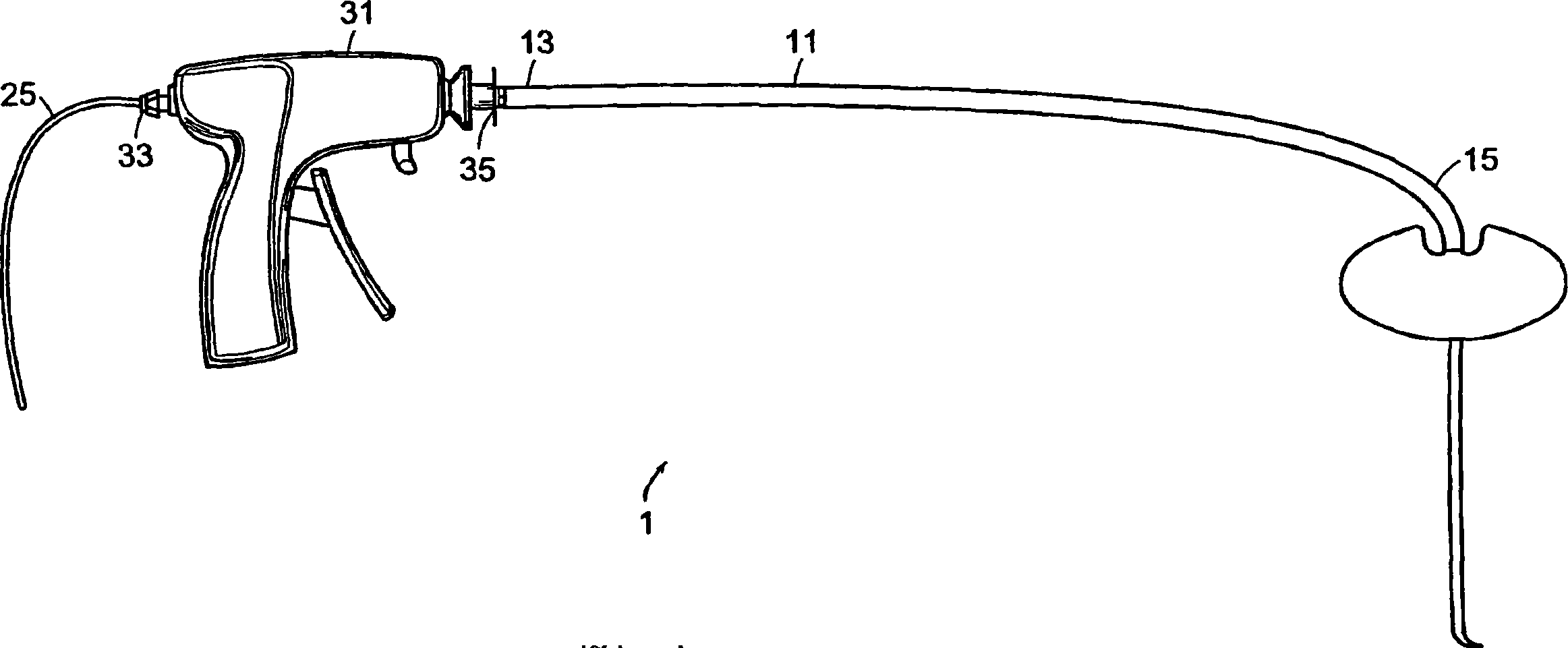 Vertebroplasty device having a flexible plunger