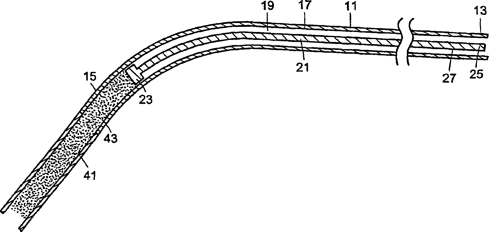 Vertebroplasty device having a flexible plunger