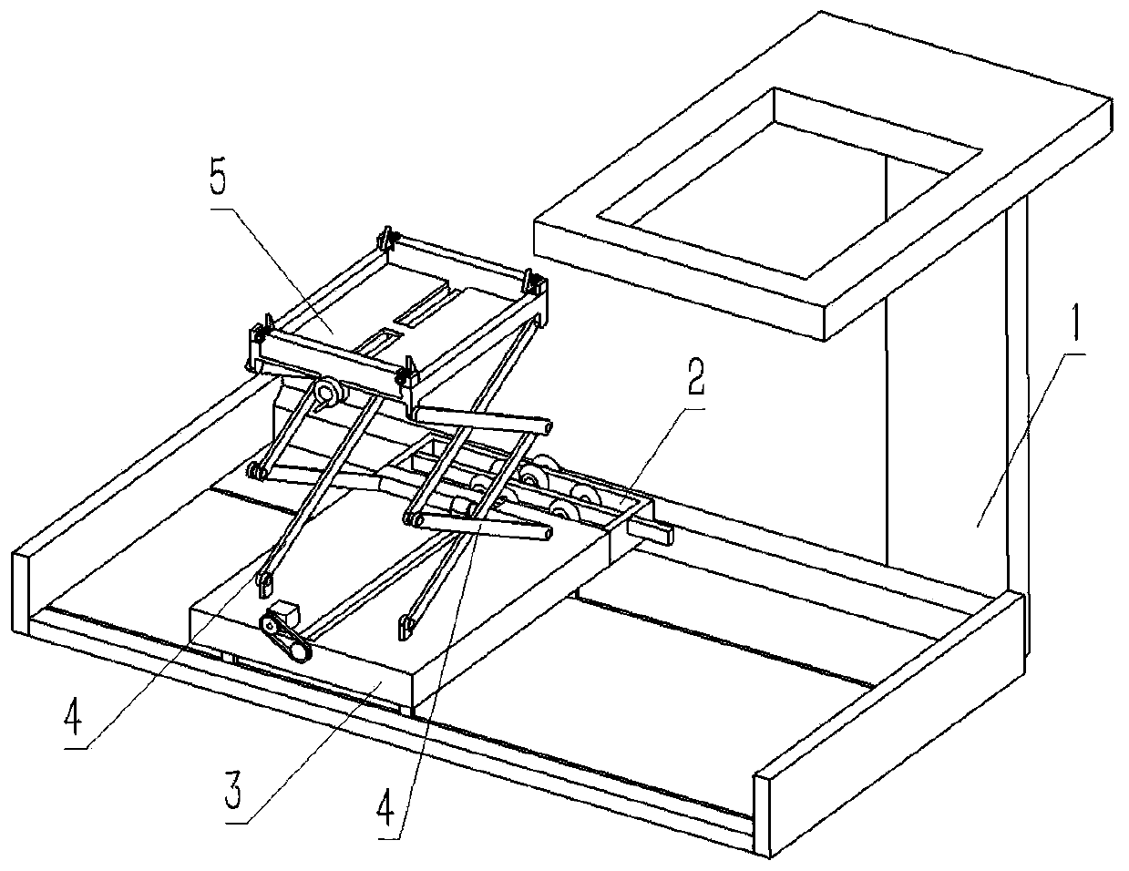 A battery swapping device for an electric vehicle