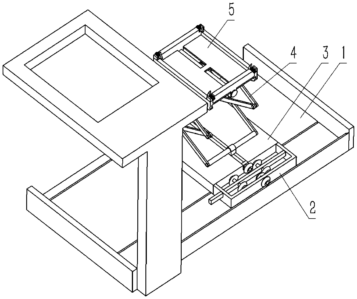 A battery swapping device for an electric vehicle