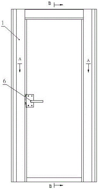 Light and fire-resistant partition door of metro driver cab