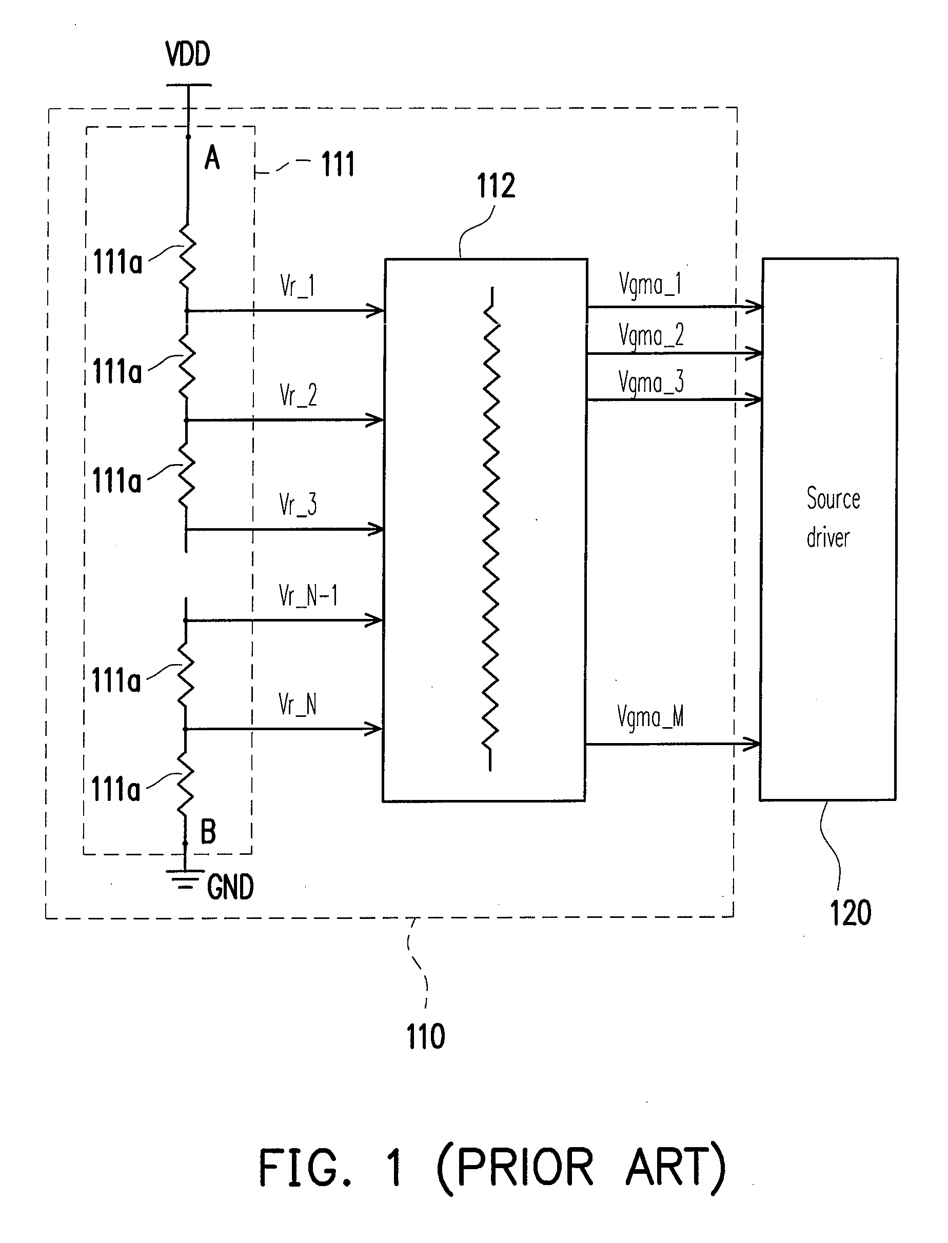 Gamma reference voltage generating device and gamma voltage generating device