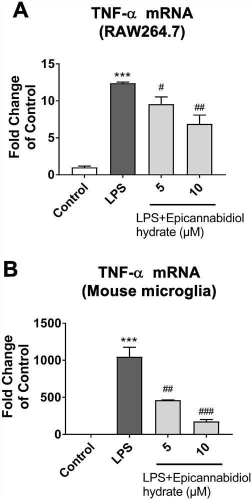 Application of epicannabidiol hydrate in preparation of medicine for preventing and/or treating brain injury and its pharmaceutical composition