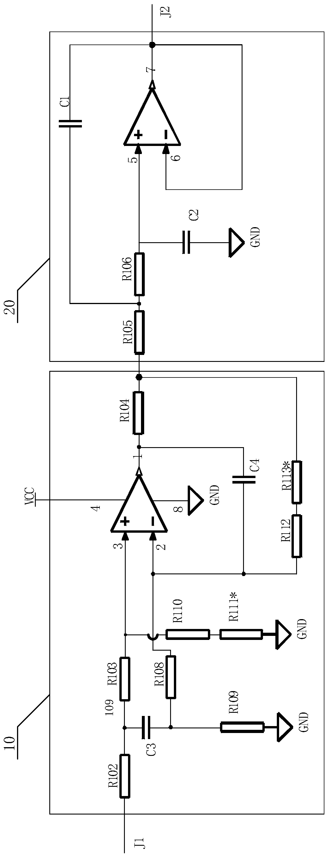 Signal conditioning circuit of airplane wheel speed sensor