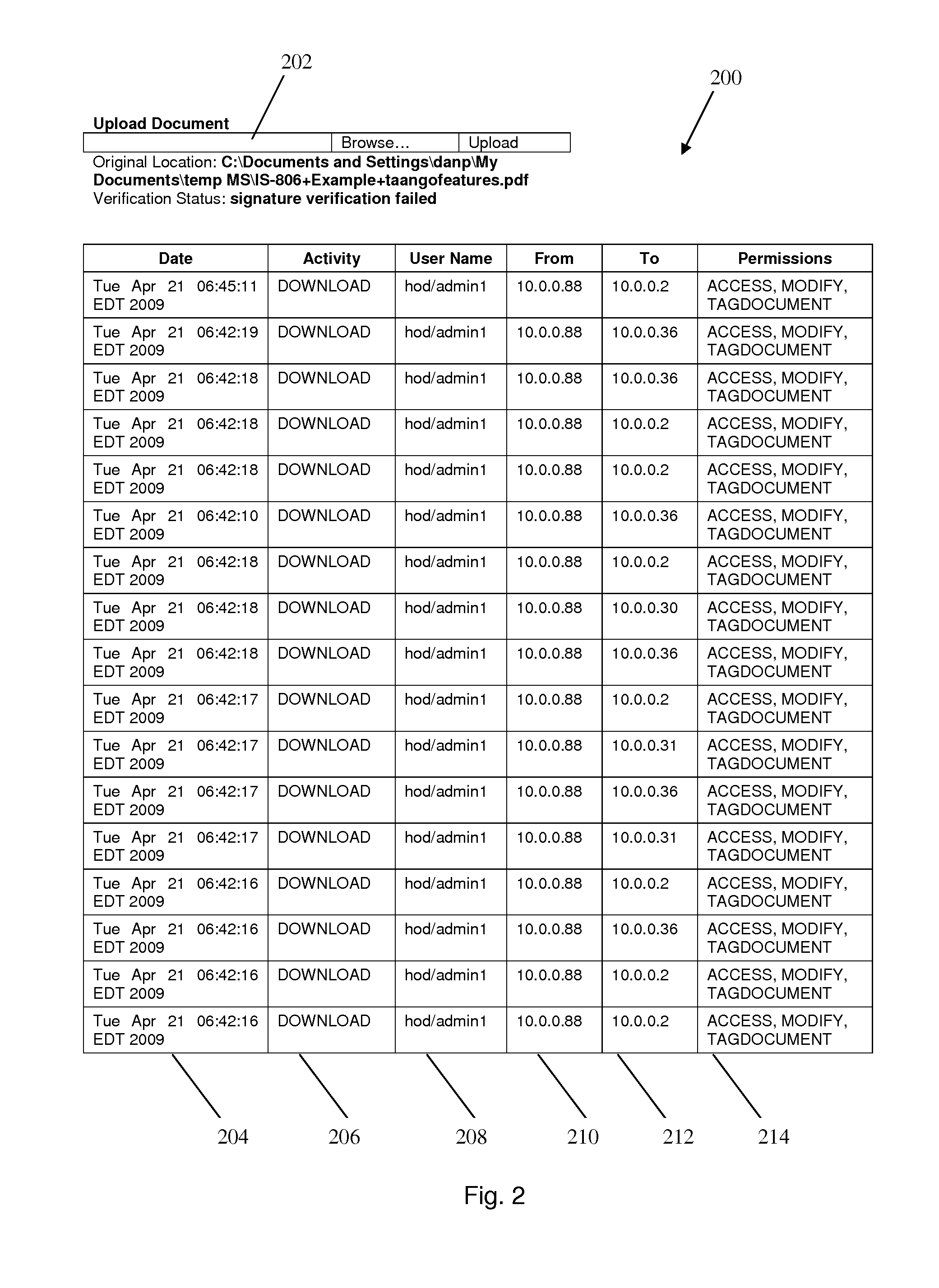 System, method and apparatus for tracking digital content objects