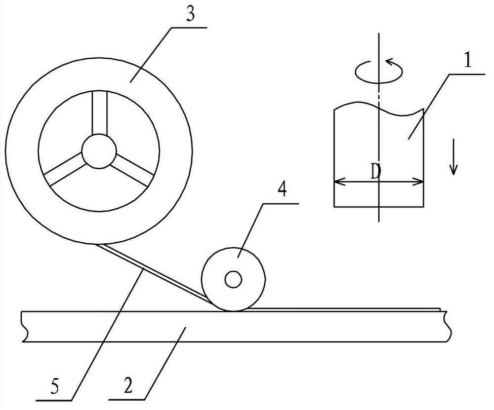 Strap-shaped welding wire filling-in type stirring friction treatment method