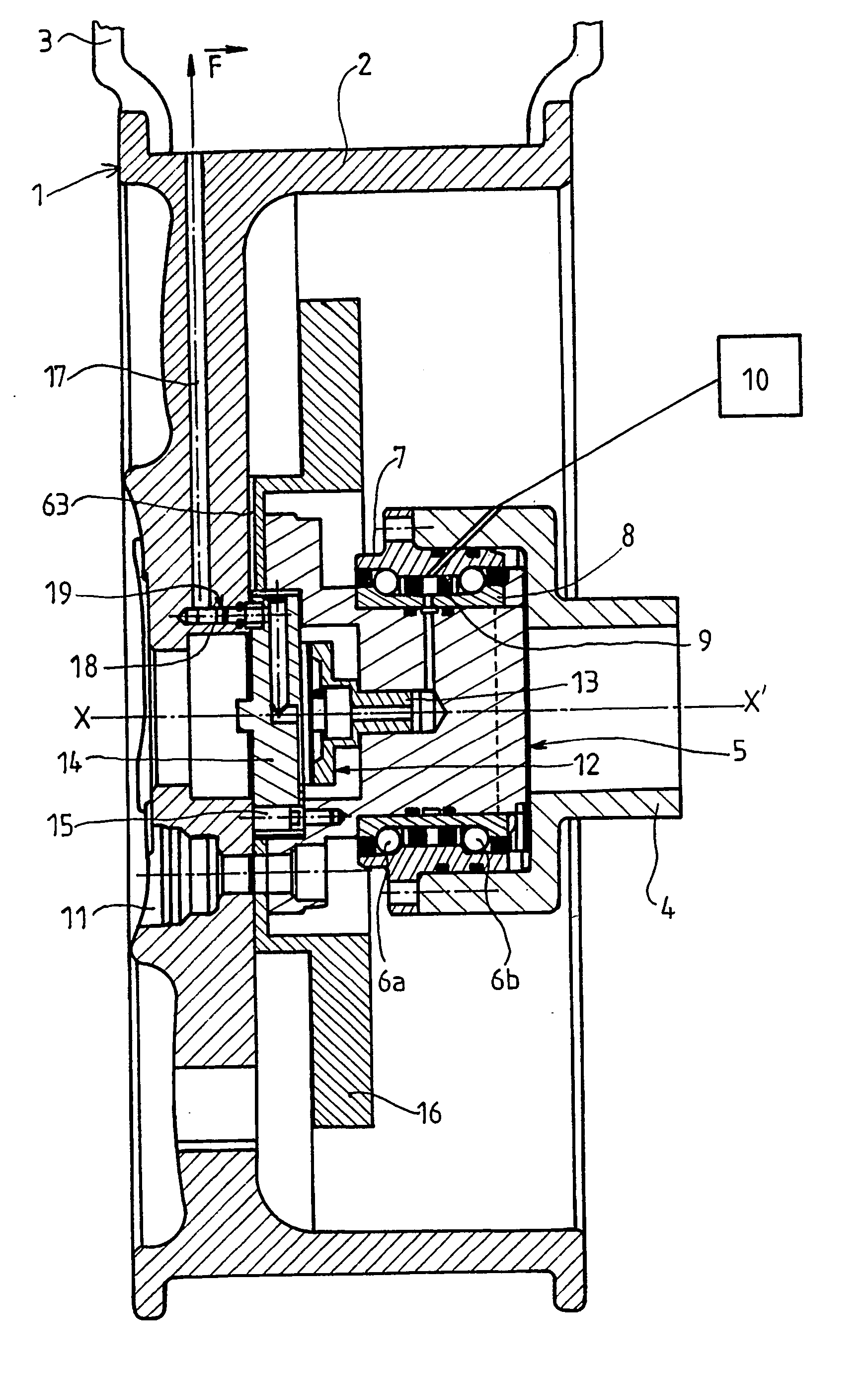 Tyre self-sealing device for the wheel of a vehicle