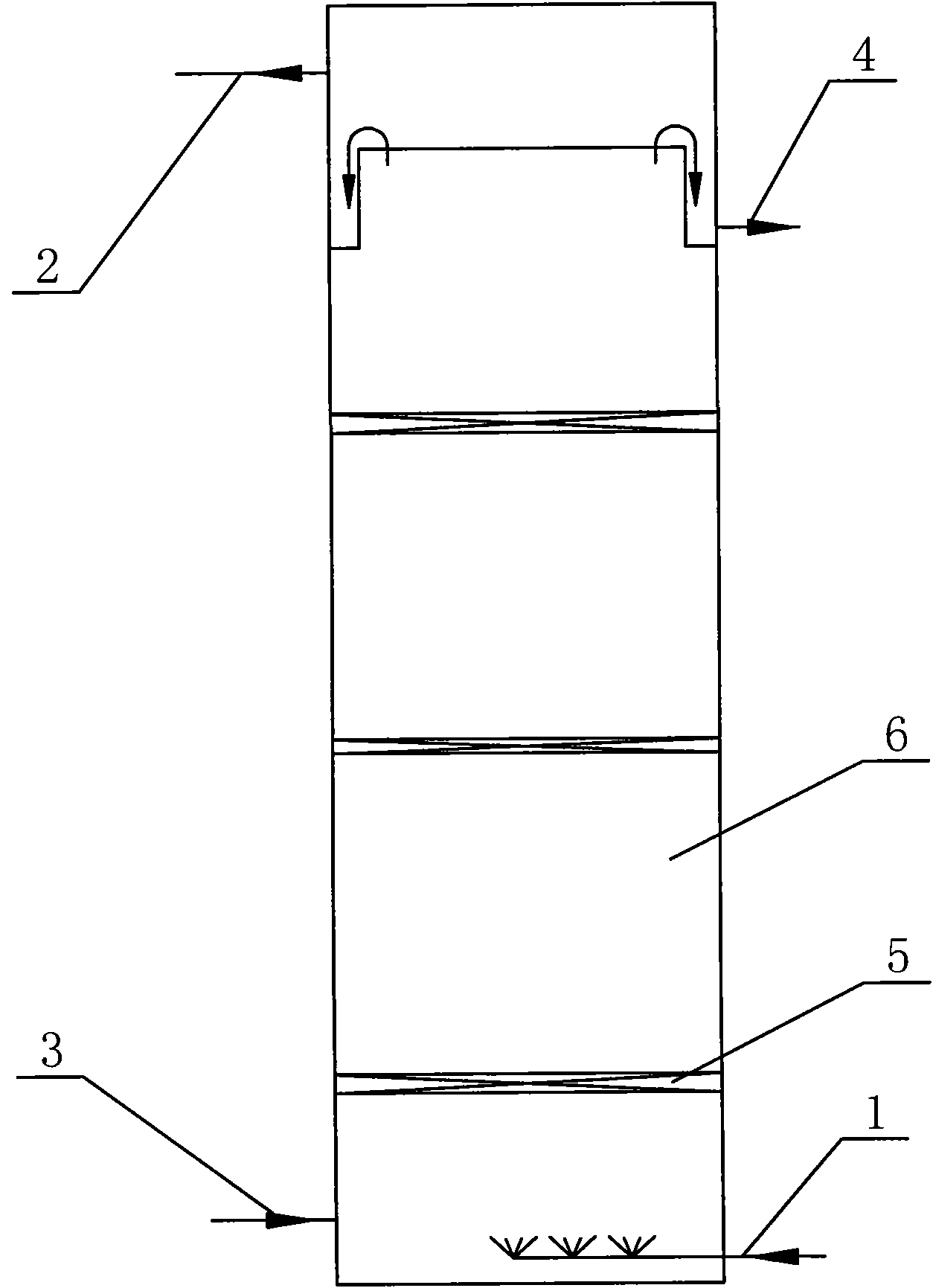 Method and device for removing hydrogen sulfide from gas by using suspension of ferric oxide powder