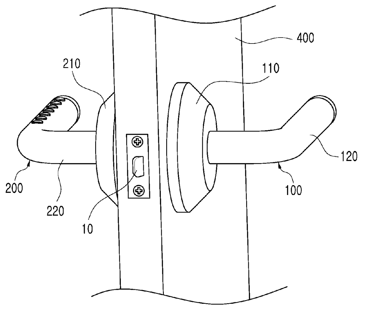 Door zoom-up latch having adjustable backset and digital door lock device having same