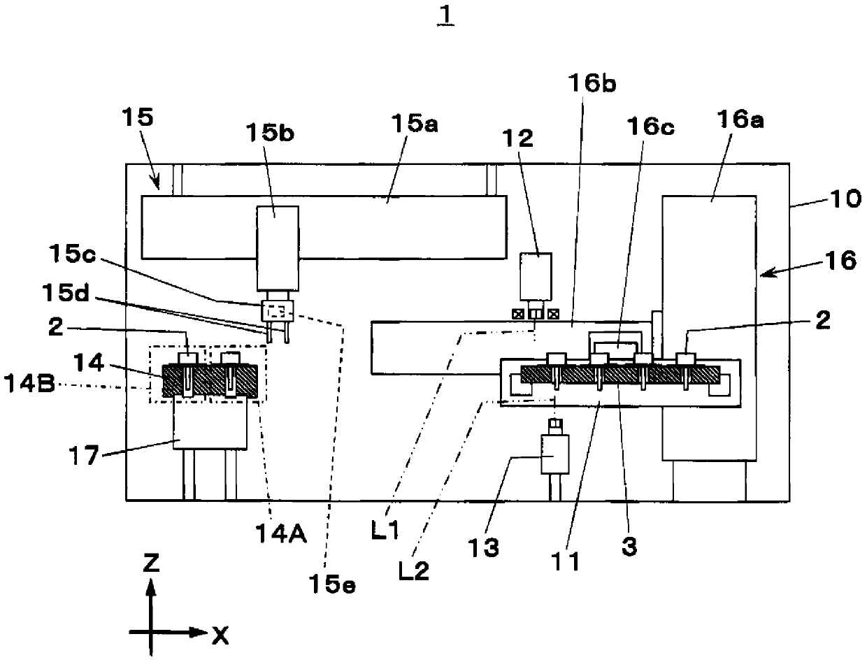 Nozzle inspection device and component mounting system