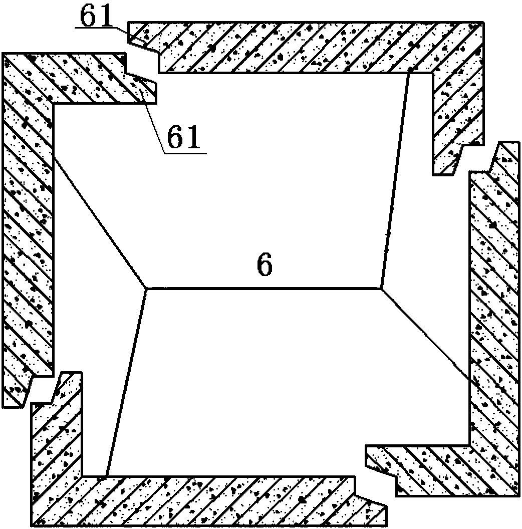 Prefabricated underground silo compound shaft construction method and silo structure