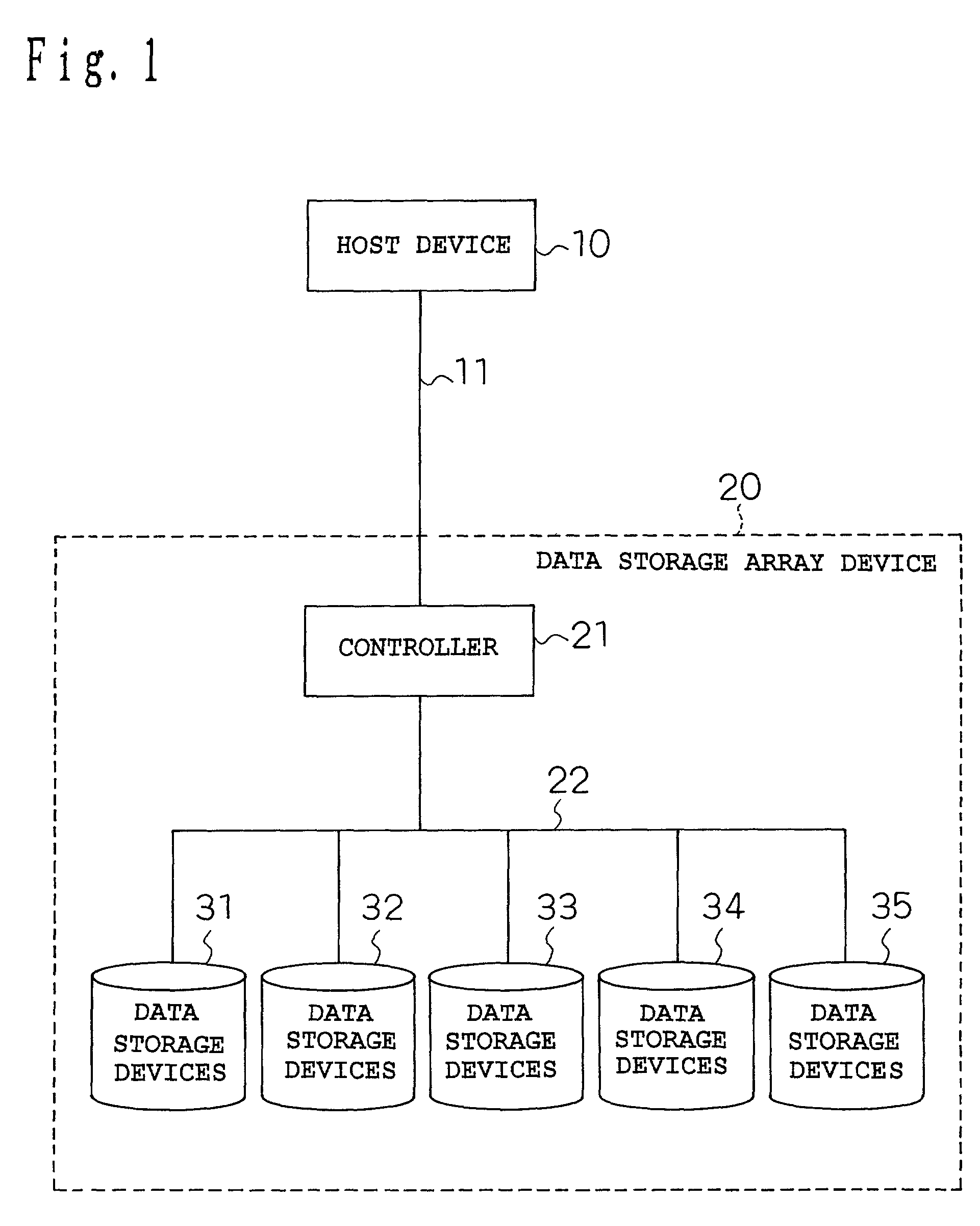 Data storage array device and data access method