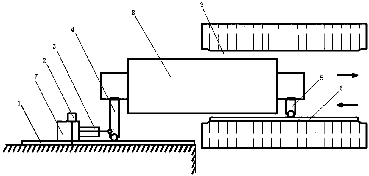 Extraction and penetration method of rotor of rail-guided hydraulic feeding power generator