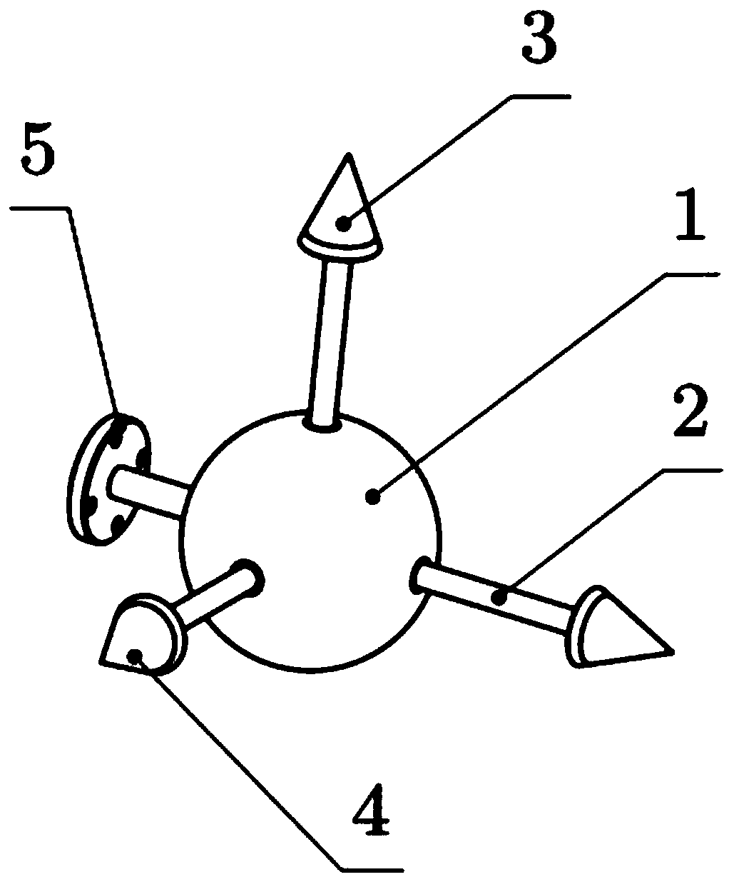 Tail end coordinate ball for robot demonstration