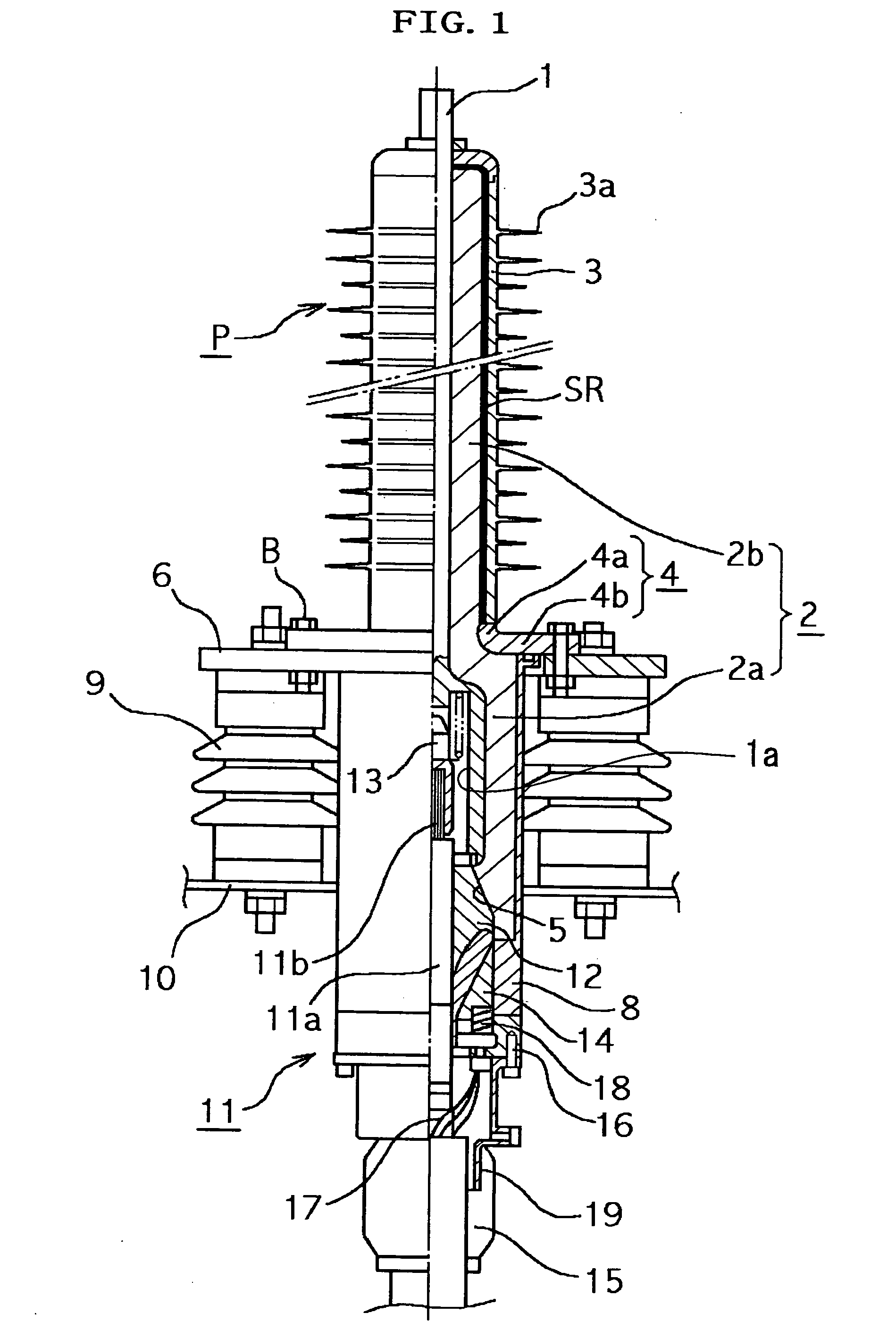 Polymer bushing and cable terminal end connector using the same