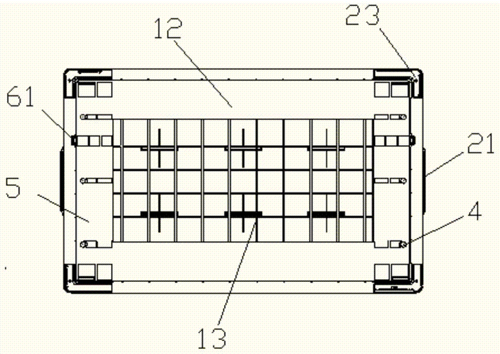 Integrated type electric turnover box and production method