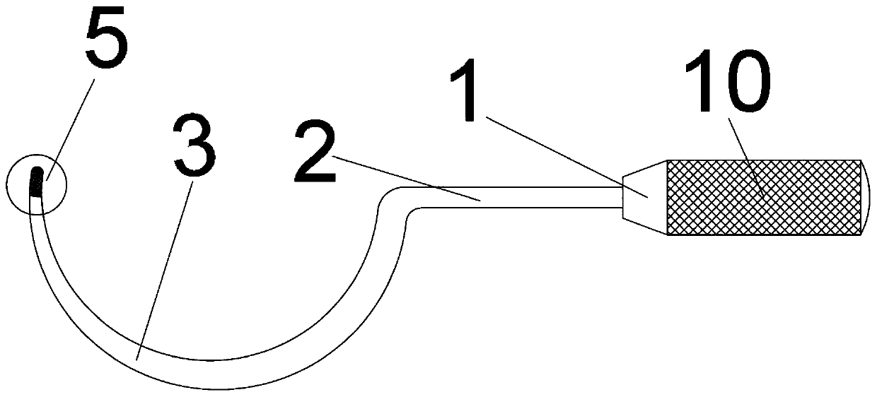 Complete single-hole laparoscopic puncture needle assembly for infantile hernia