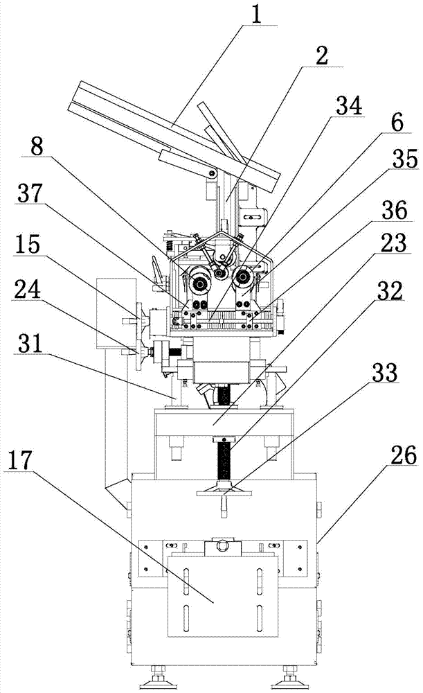 A centerless grinder automatic feeder