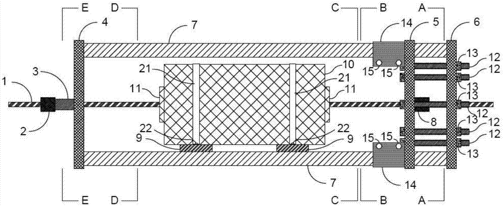 Inner balance type pre-stressed anchor cable stress corrosion test system and method