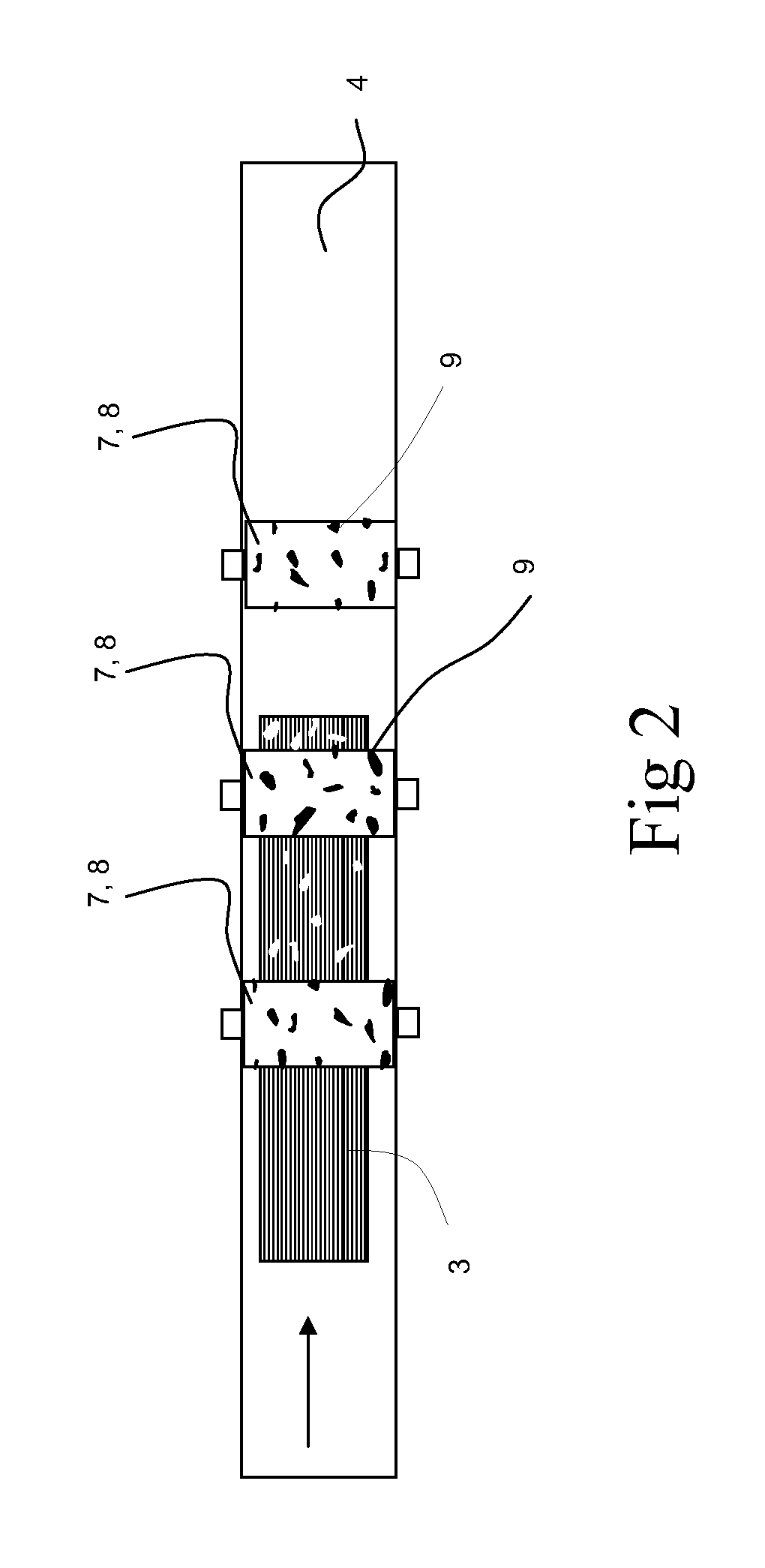 Distressing process and apparatus for applying such process