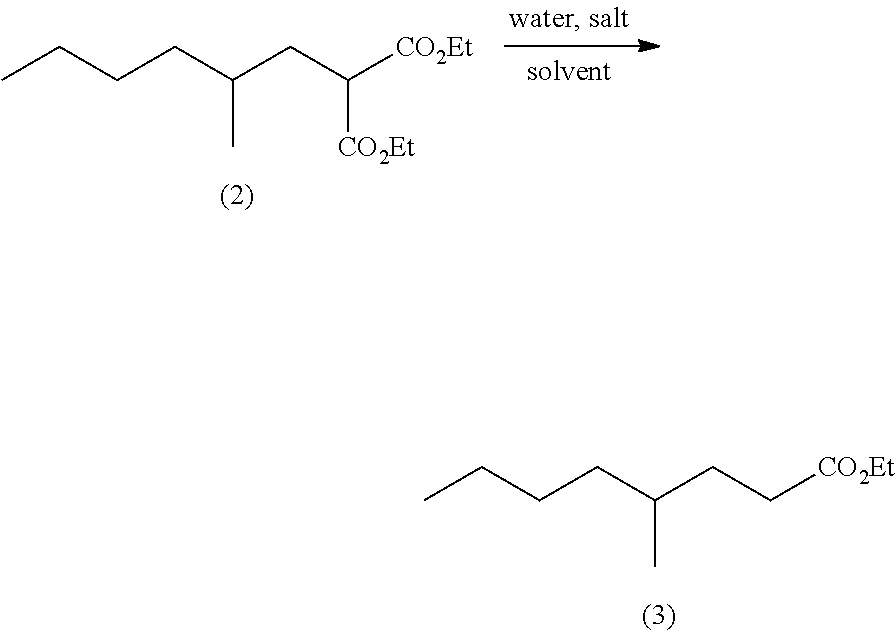 Method for producing ethyl 4-methyloctanoate