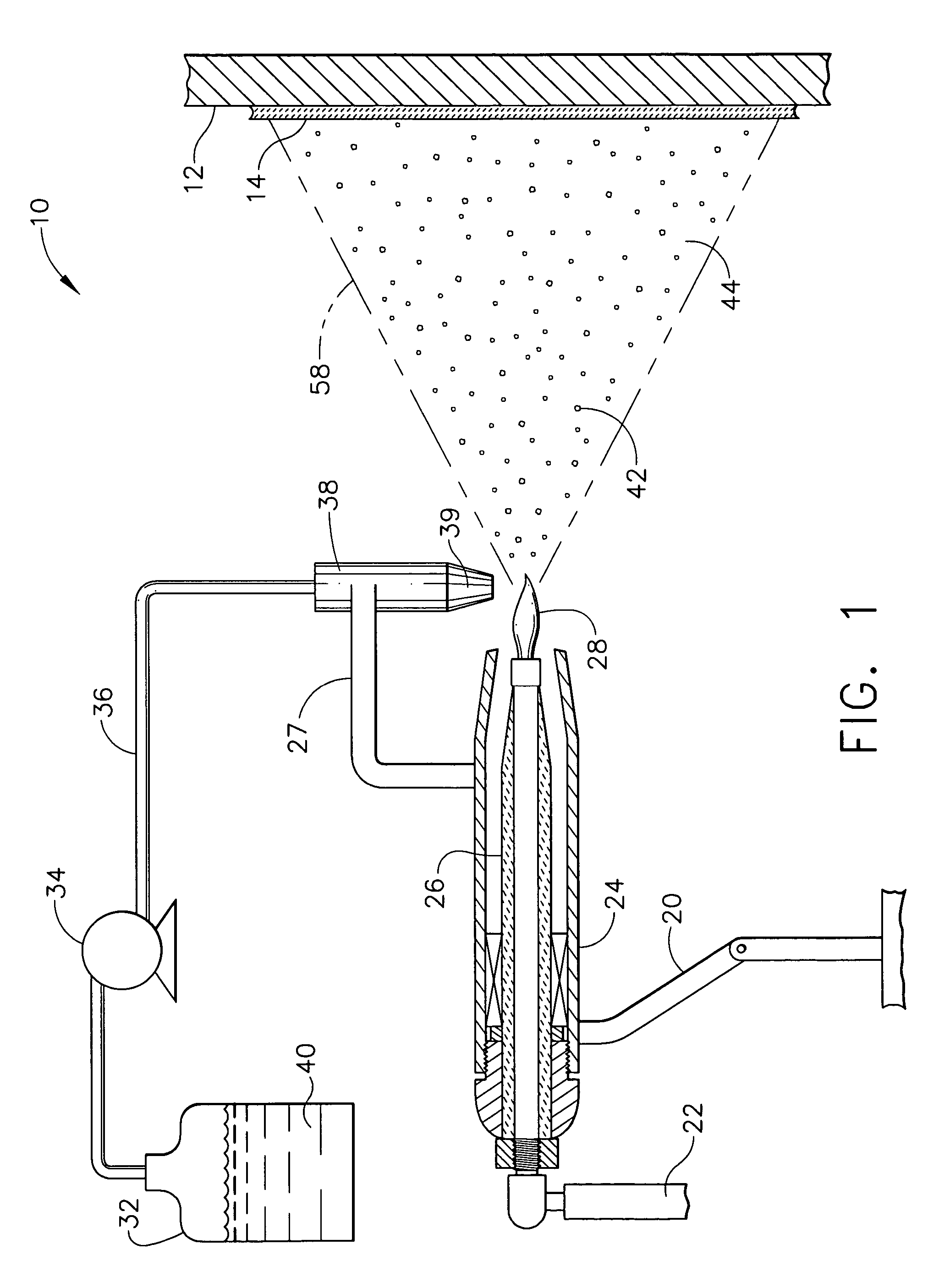 Method for applying a plasma sprayed coating using liquid injection