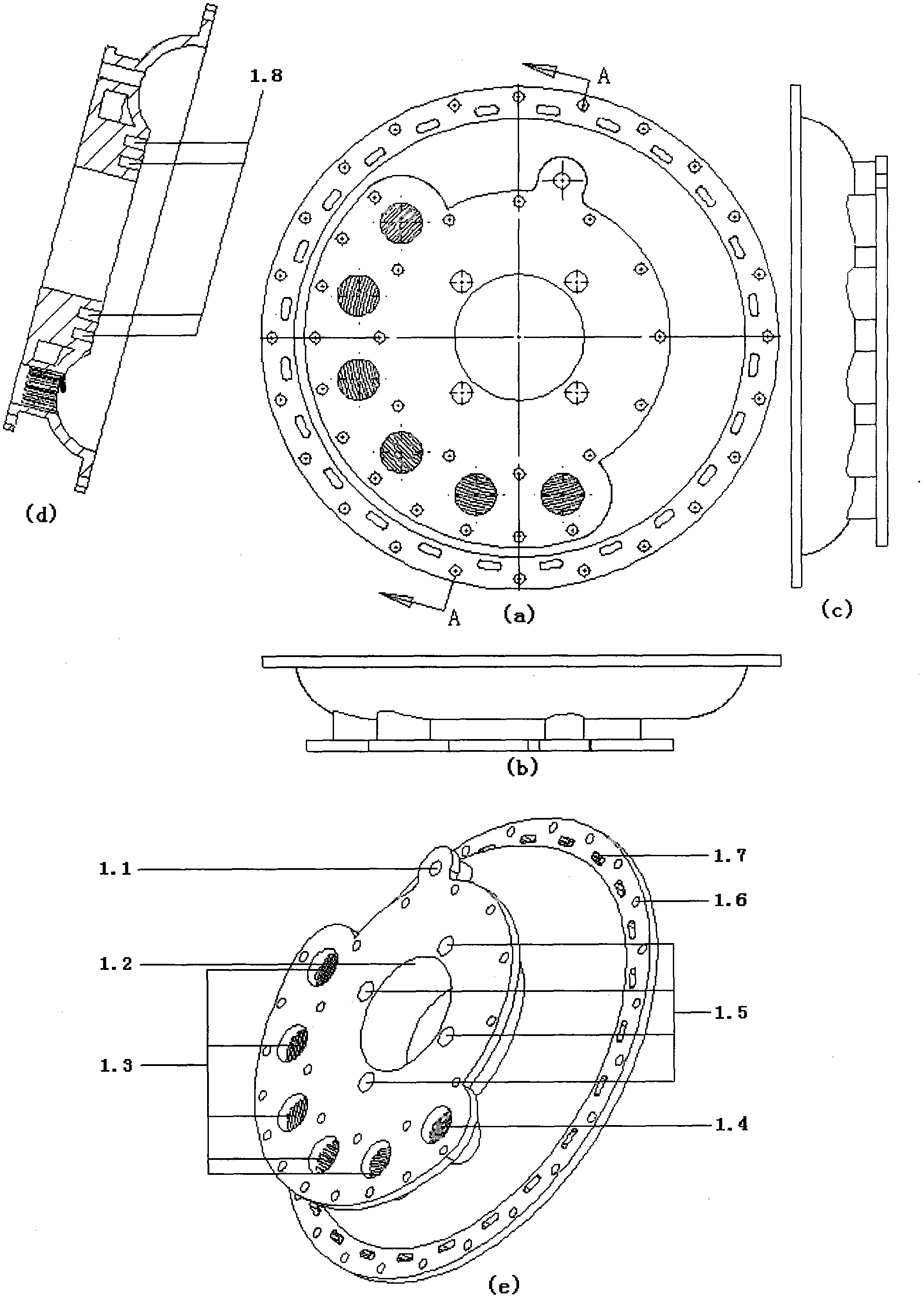 Double-rotor rotary piston engine