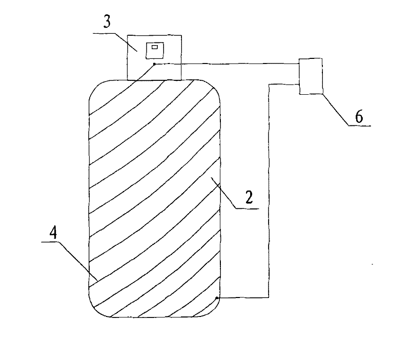 Explosion-proof steel cylinder with pretensioning conductive wire and method for setting the same