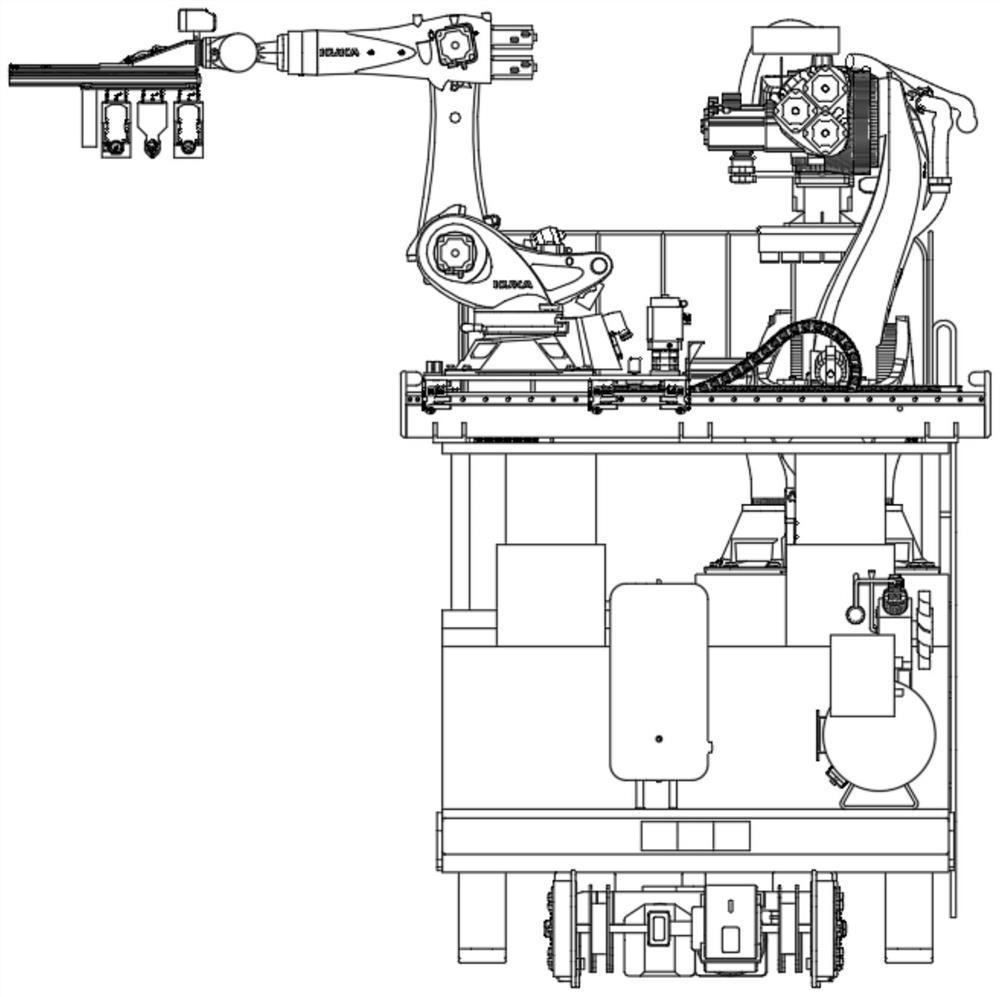 Intelligent complete device for repairing and reinforcing shield subway tunnel segments