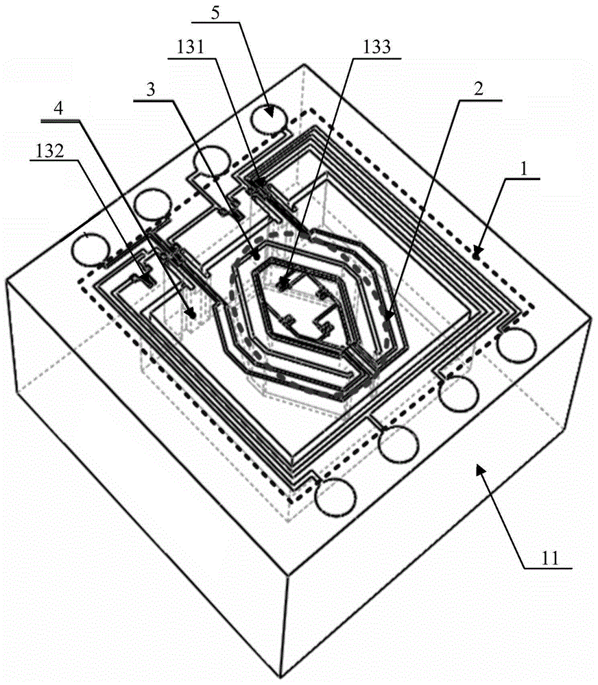 Single-silicon-wafer compound sensor structure with pressure sensor embedded in accelerometer and manufacturing method