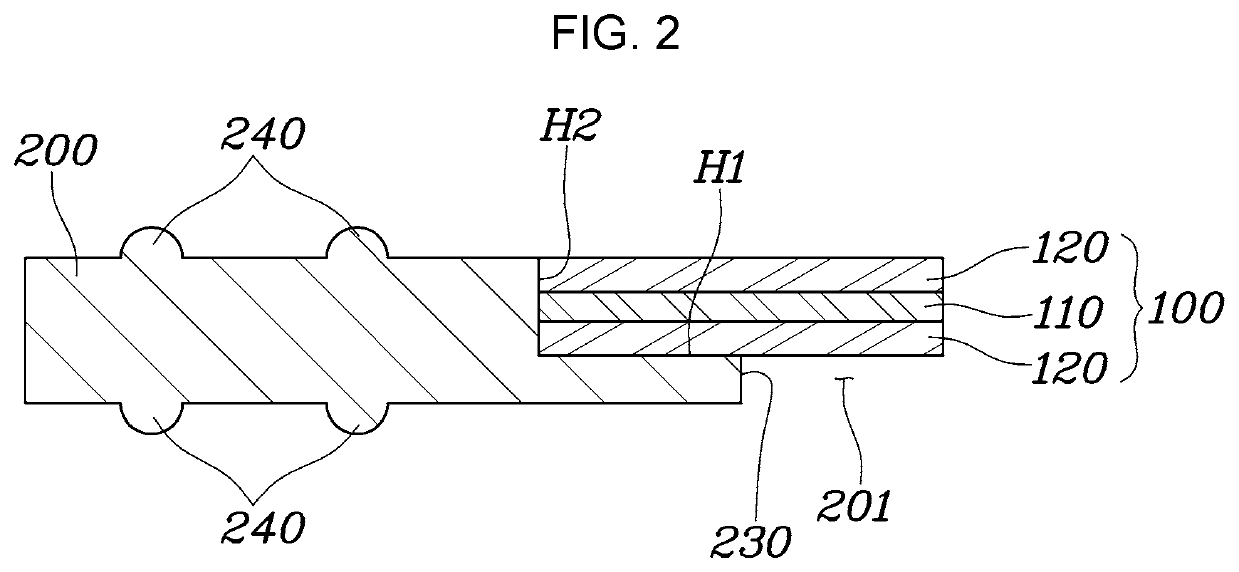 Elastomeric cell frame for fuel cell, method of manufacturing same, and unit cell having same