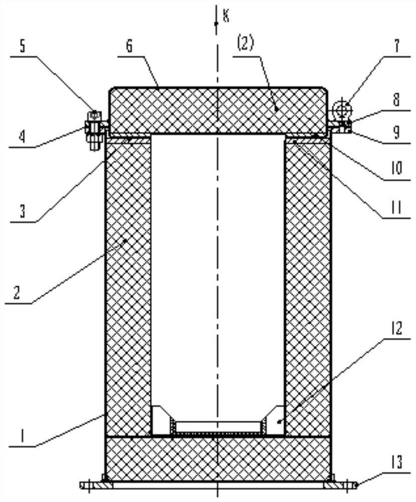 Packaging shell for containing uranium tetrafluoride container