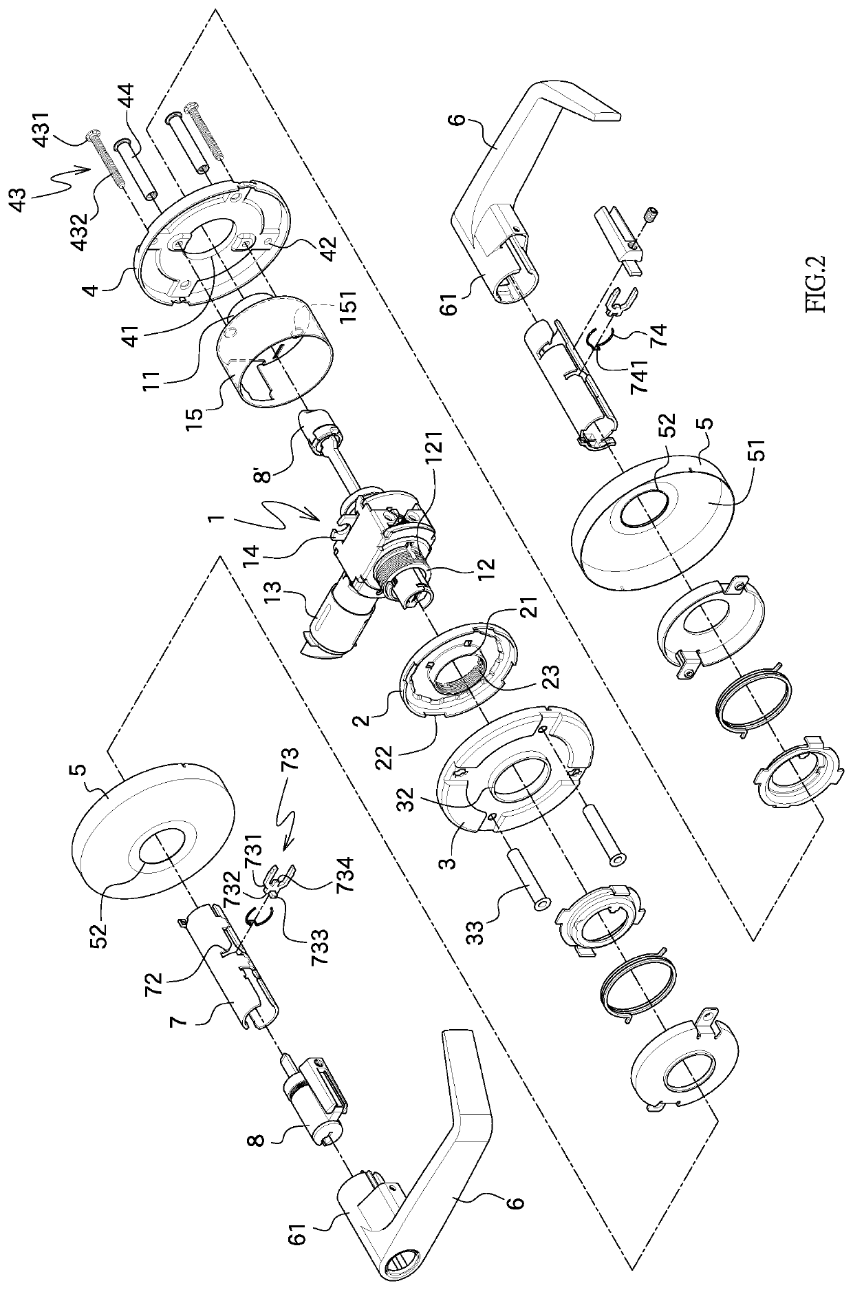 Adjustable door lock