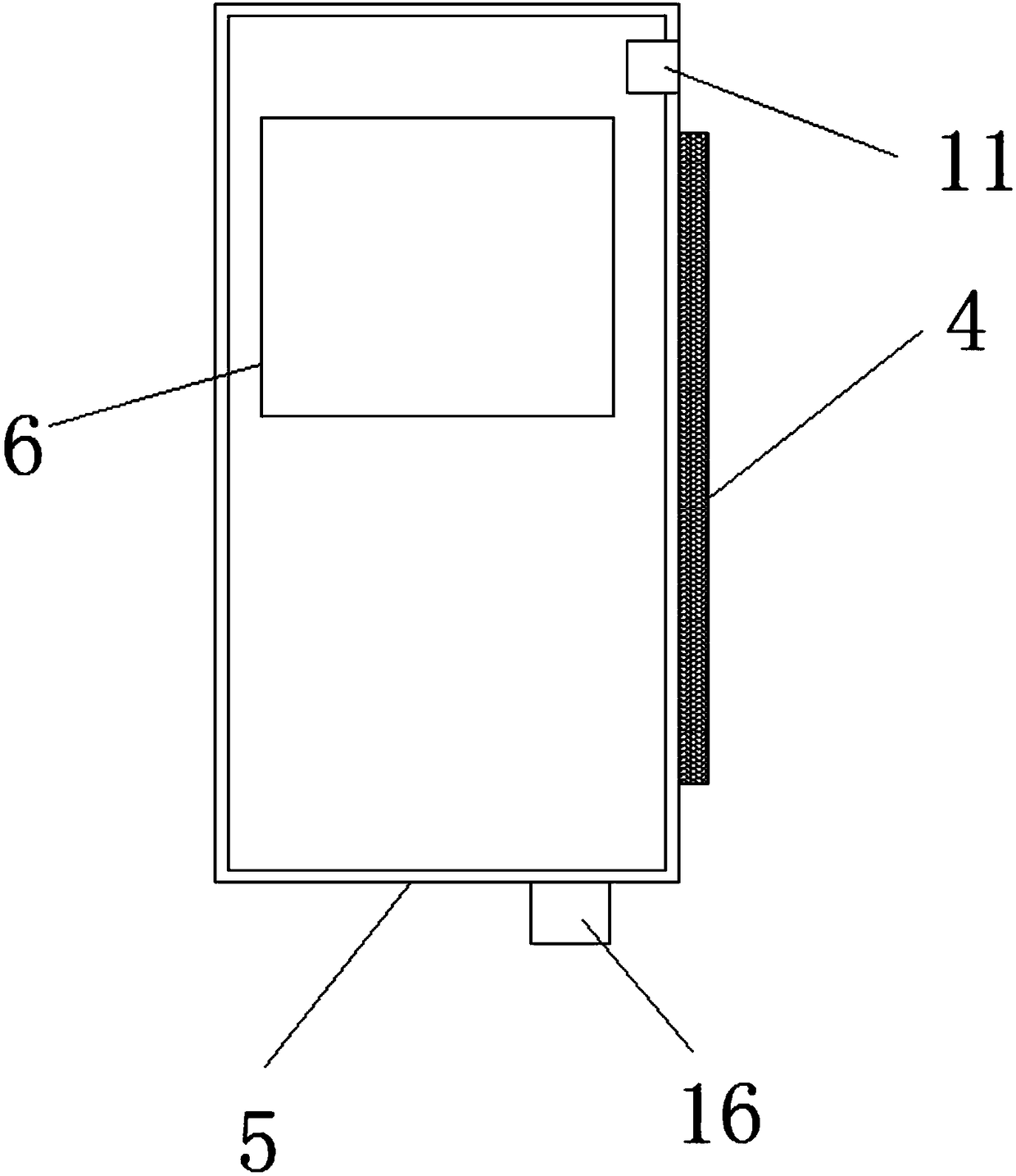 Elevator door for vertical lifting type elevator