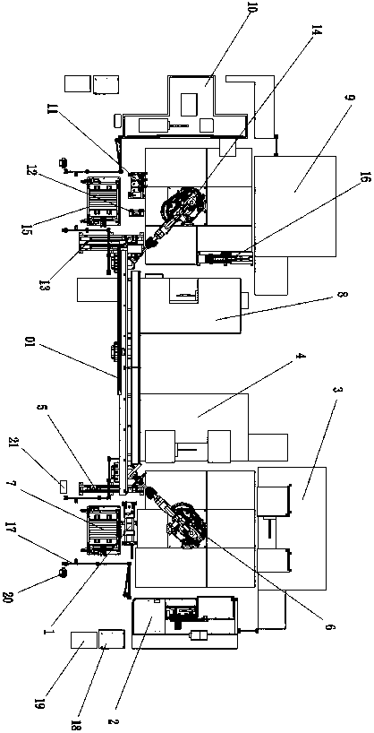 Automatic shaft machining system