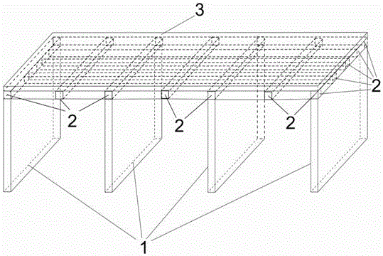 Along-slope shear wall building development platform and construction method thereof
