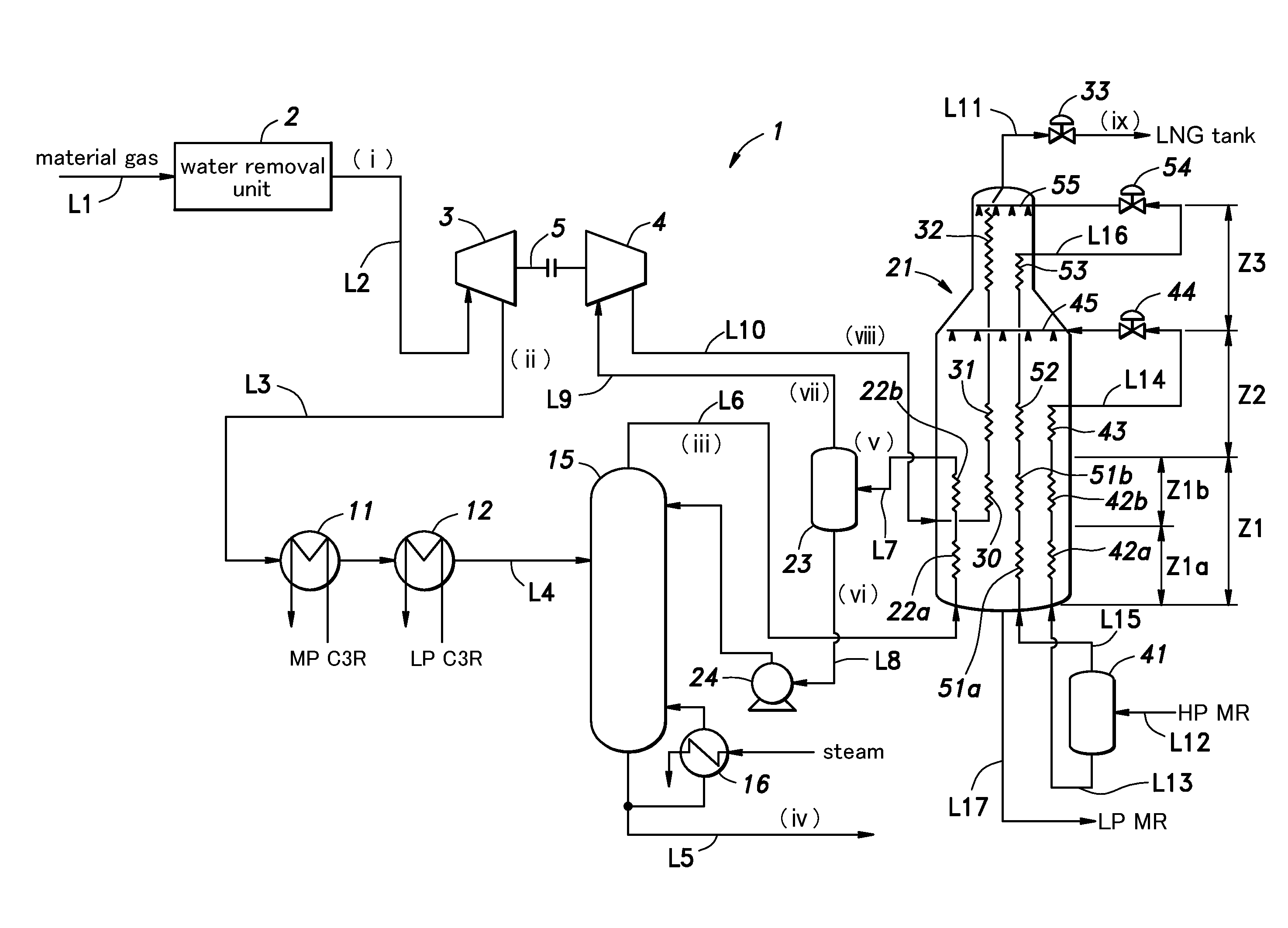 System and method for liquefaction of natural gas