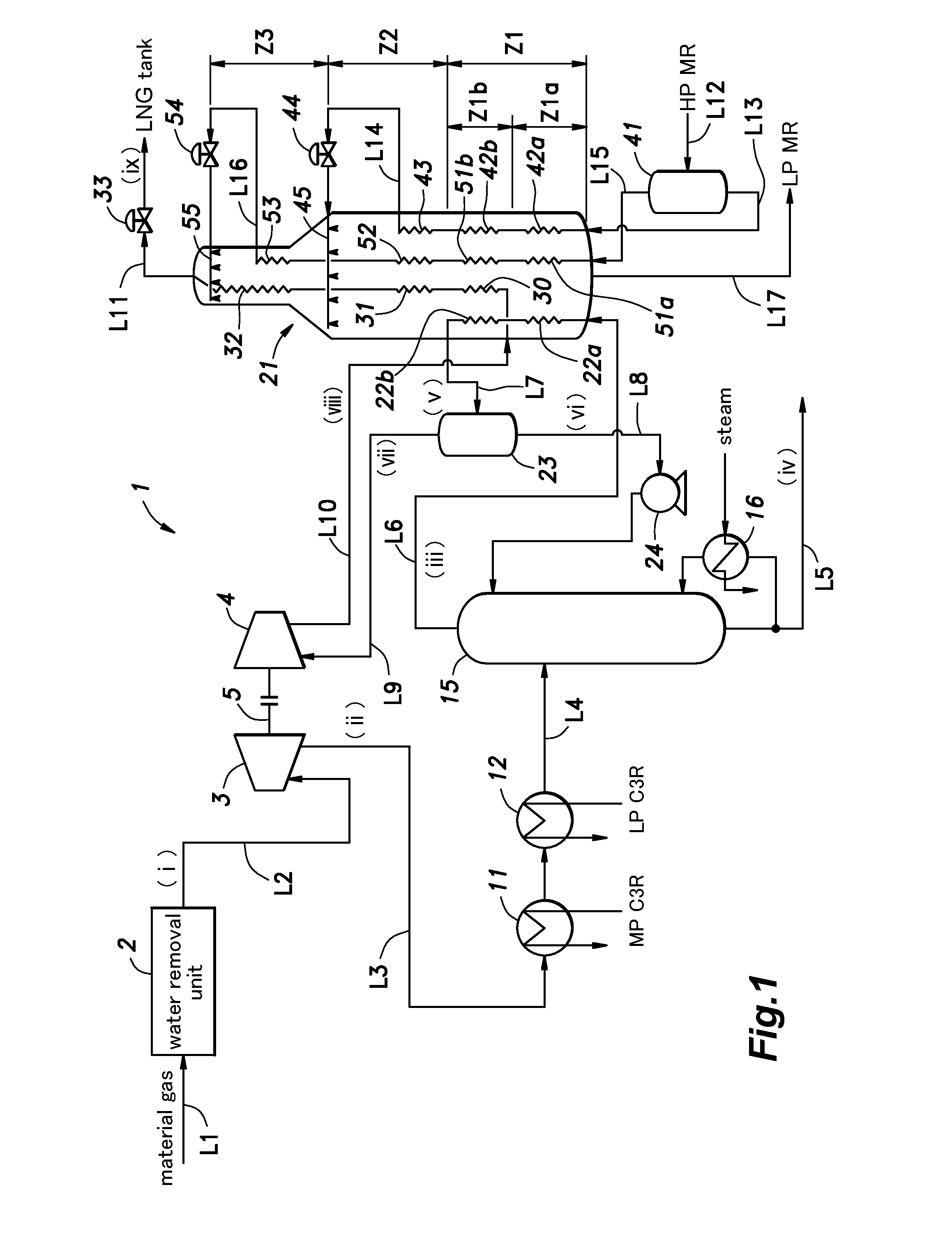 System and method for liquefaction of natural gas