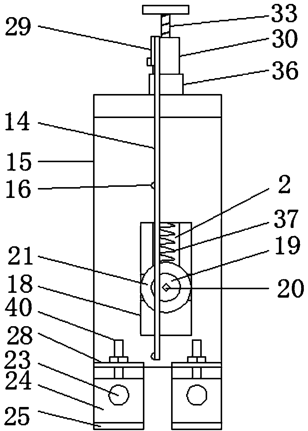 Conveying adjusting device for LED lamp machining and using method thereof