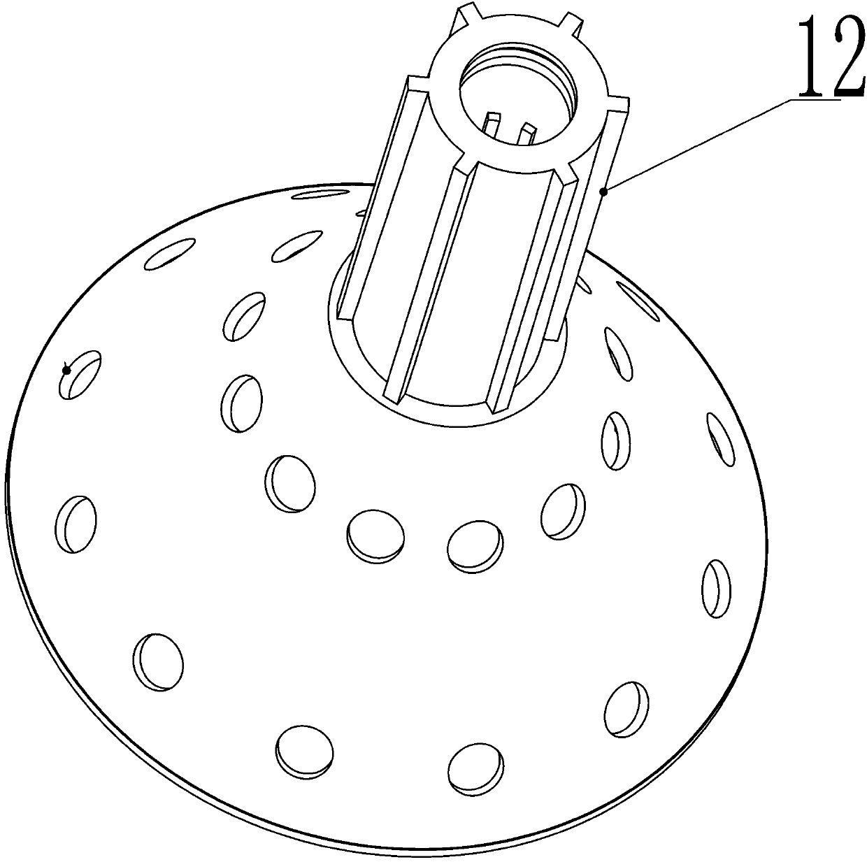 Disc bracket assembly of multi-function disc separator with multi-flow channels