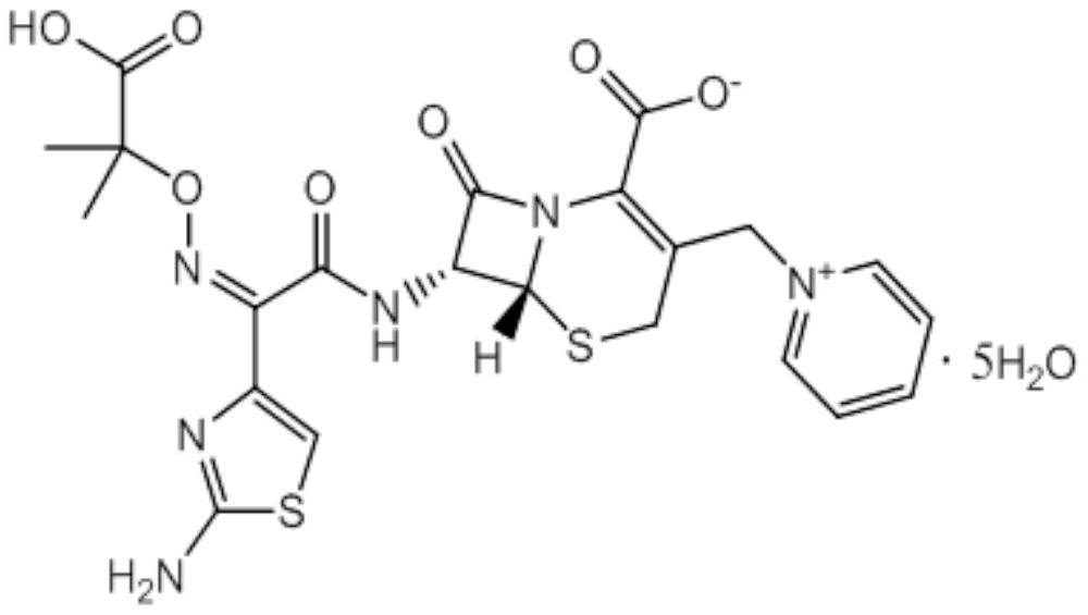 A kind of preparation method of ceftazidime