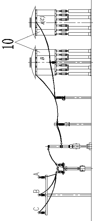 66kv side structure of compact 500kv main transformer