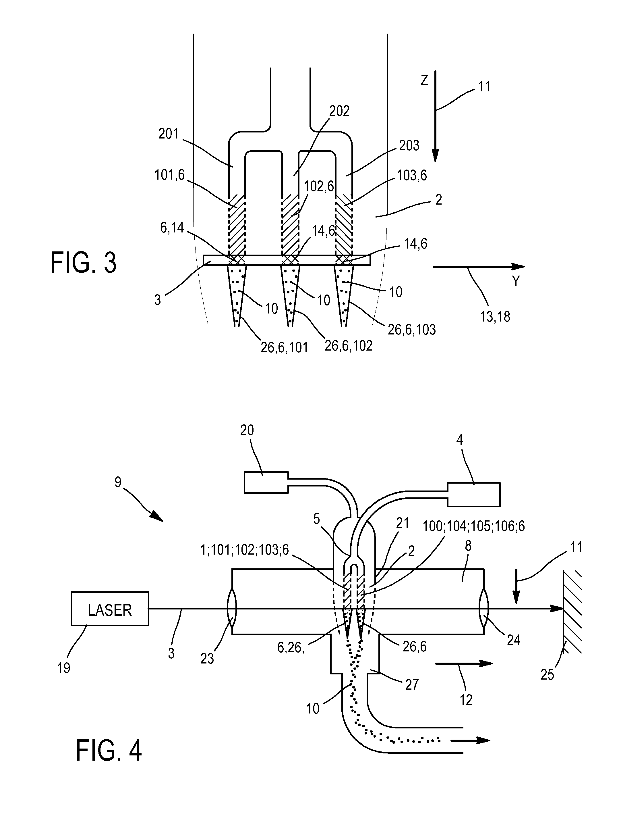 Method for producing multilayer submicron particles by laser pyrolysis