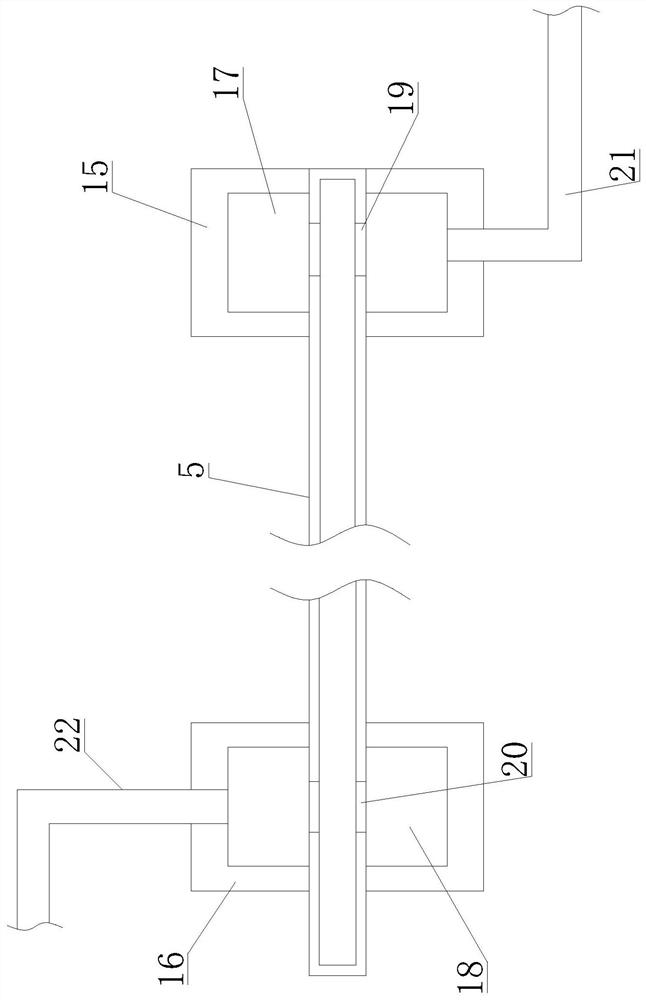 Scrap treatment device for metal material machining