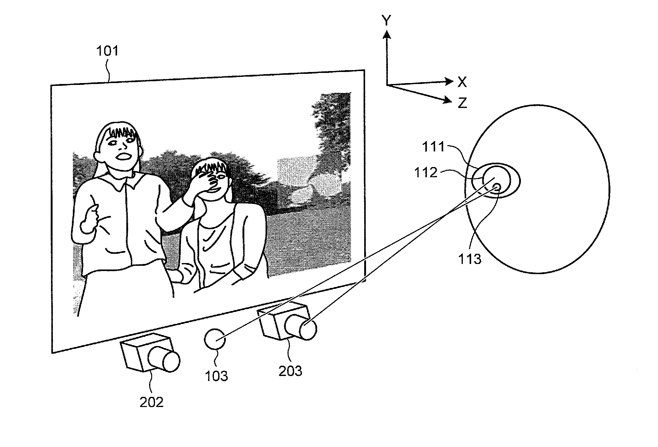 Eye gaze detection supporting device and eye gaze detection supporting method