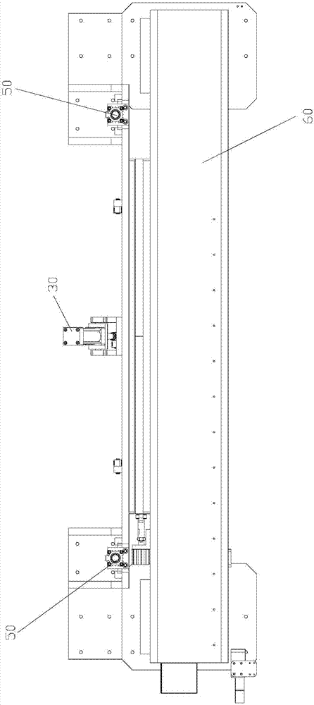 Expanding rod hanging-up mechanism and air conditioner machining device with same