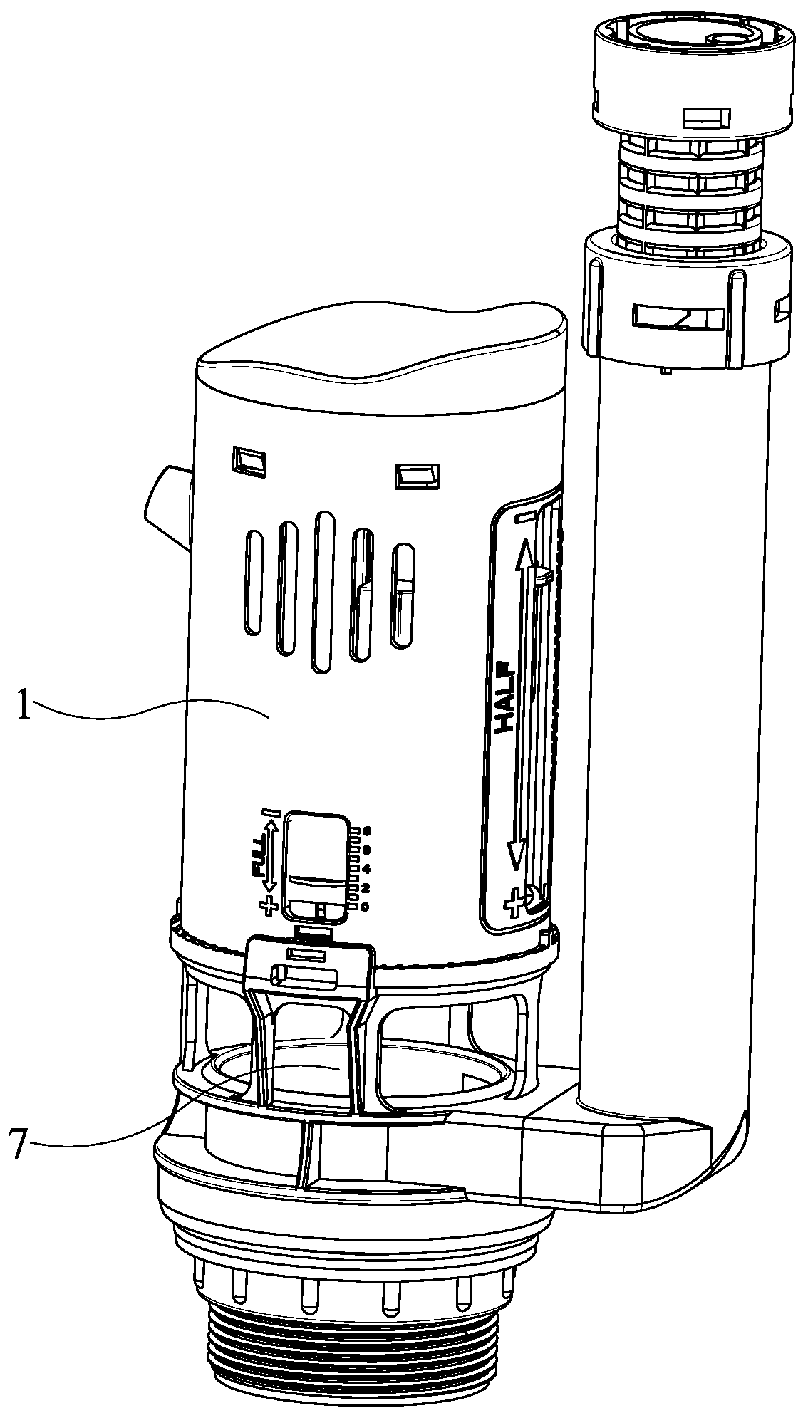 Drainage valve with drainage speed variable at drainage state