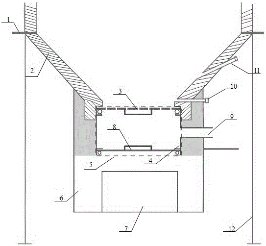 Air distributing and ash discharging device of upward suction type gasifier