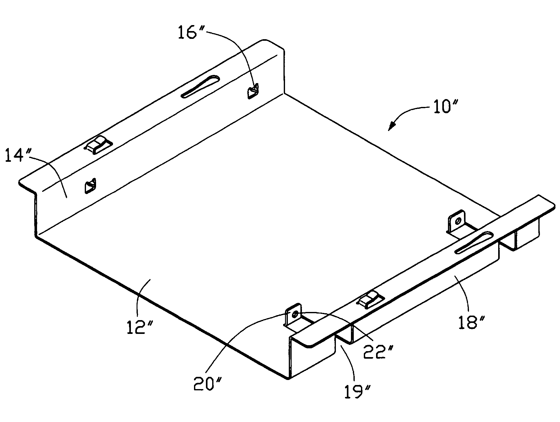 Mounting bracket for disk drive