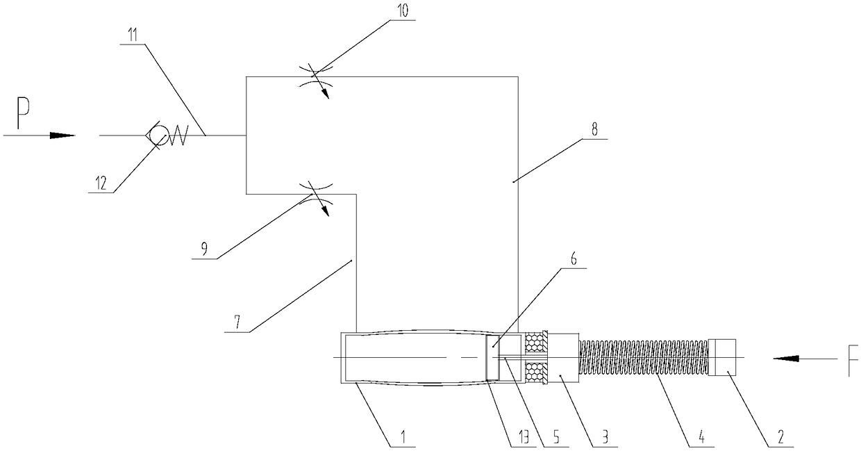 A brake cylinder specially used for a solar wing panel suspension device